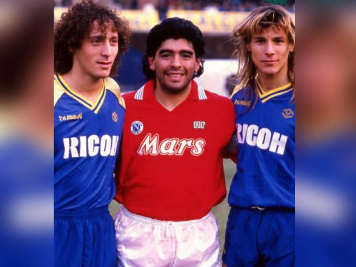 Claudio Caniggia fue compañero de Pedro Troglio en River Plate, Verona y la Selección argentina. Ambos fueron grandes amigos de Diego Maradona.