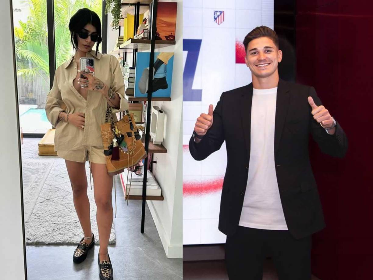 ”¿Julián Álvarez y Mia Khalifa juntos? Los rumores sobre la estrella del Atlético de Madrid y ex estrella del ‘nopor‘ encienden la prensa argentina”, titula un diario británico.