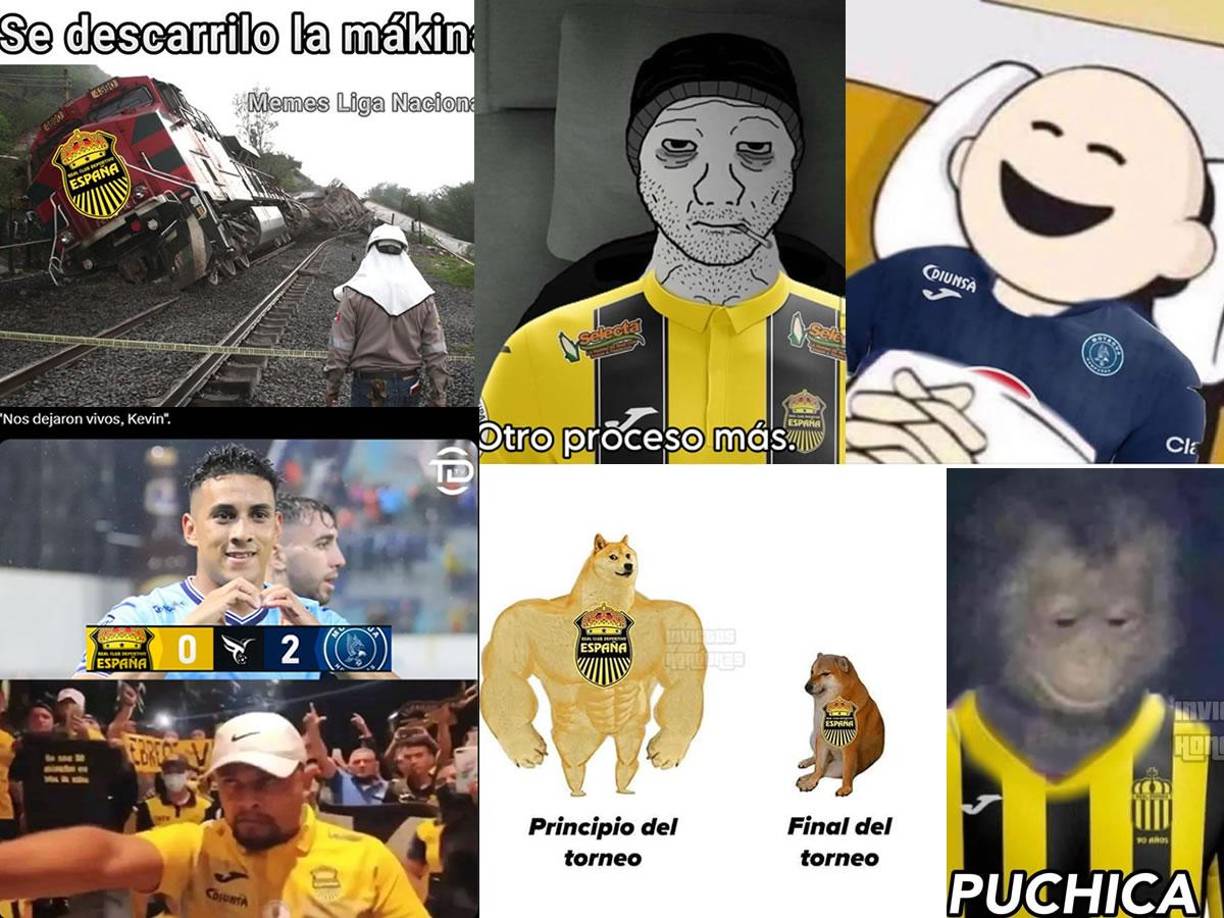Los mejores memes del triunfo del Motagua sobre el Real España que sufre las burlas tras perder 0-2 en la semifinal de ida del Torneo Apertura 2024 de la Liga Nacional de Honduras.
