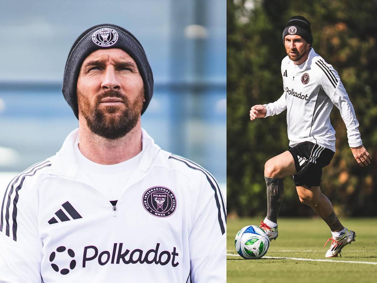 Messi con el Inter Miami han estado entrenando en Miami y este 17 de enero se trasladaron a Las Vegas para un amistoso ante el América de México este sábado.