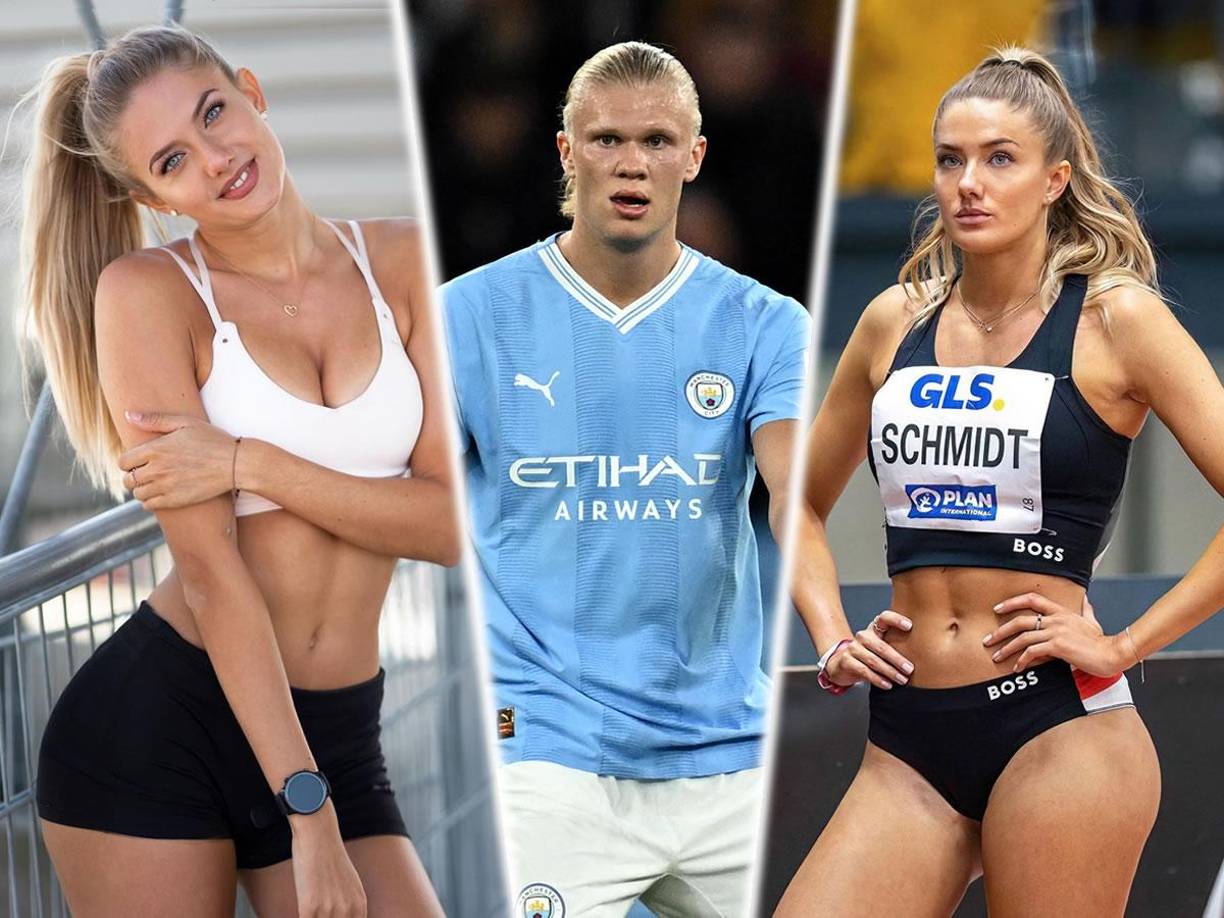 La velocista alemana Alica Schmidt, considerada como la atleta más sexy del mundo, le lanzó un reto al delantero del Manchester City, Erling Haaland. ¿Aceptará la estrella noruega?