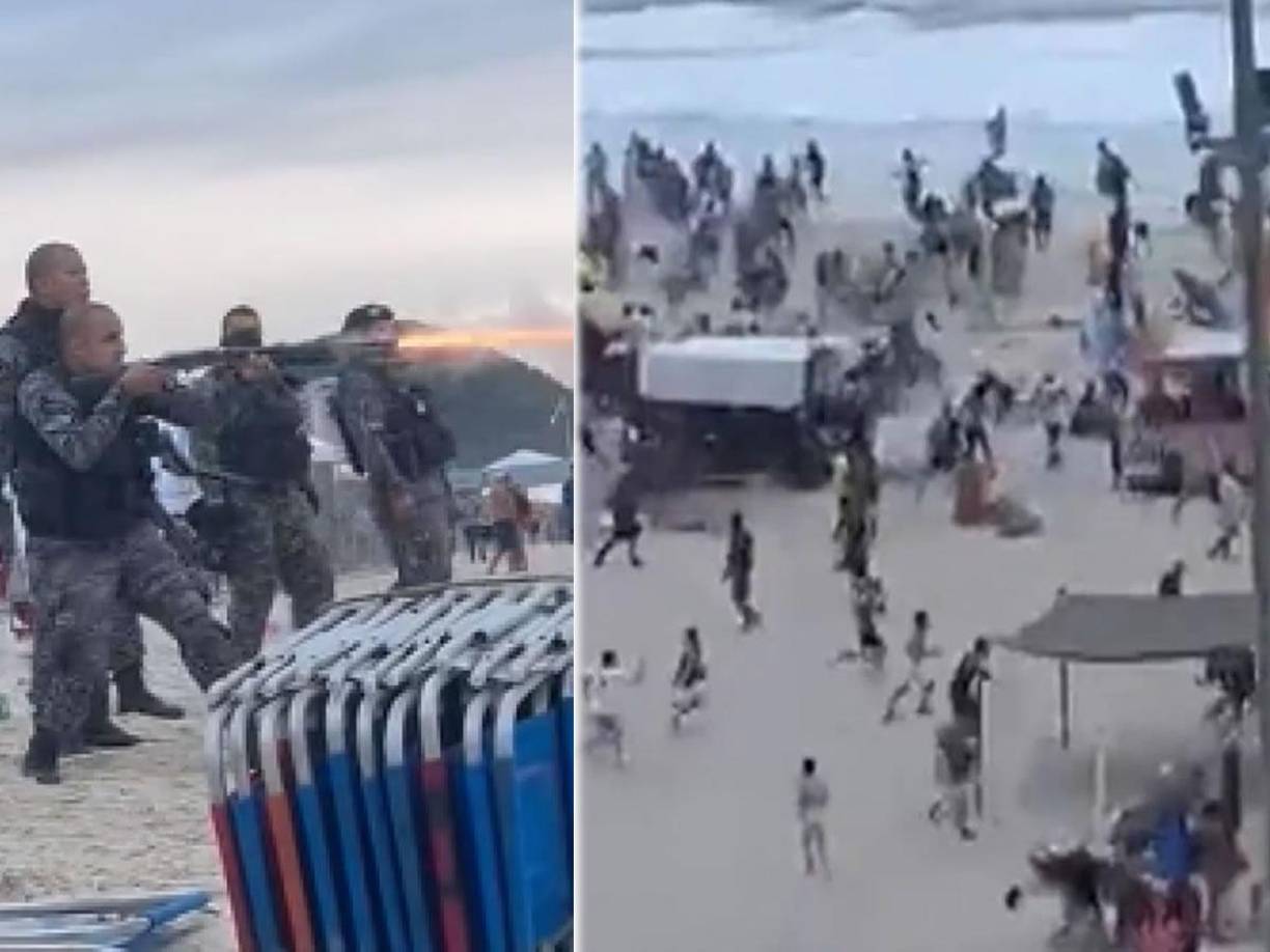 Hinchas del Fluminense emboscaron a los aficionados de Boca Juniors en las playas de Copacabana a días de la disputa de la Copa Libertadores 2023 en Río de Janeiro.