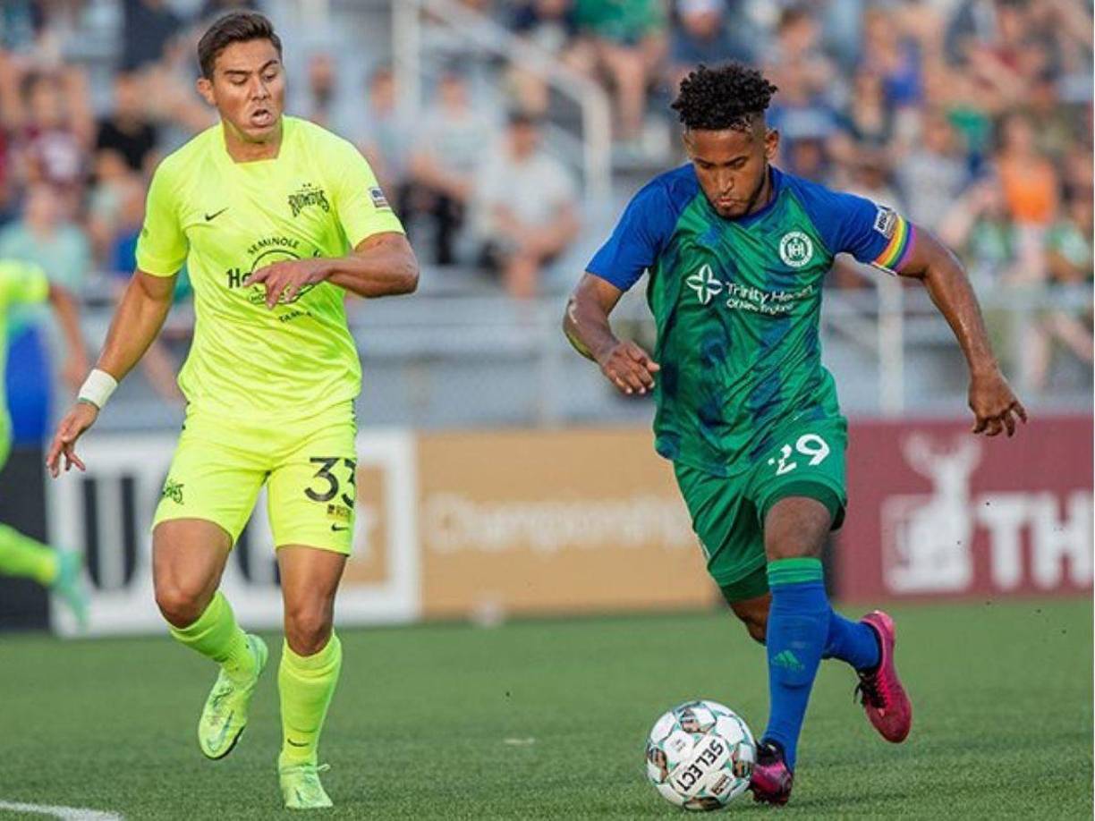 En la actual campaña de USL, Obregón es el segundo máximo goleador. El catracho es una bestia en las porterías donde ha transformado 15 dianas.