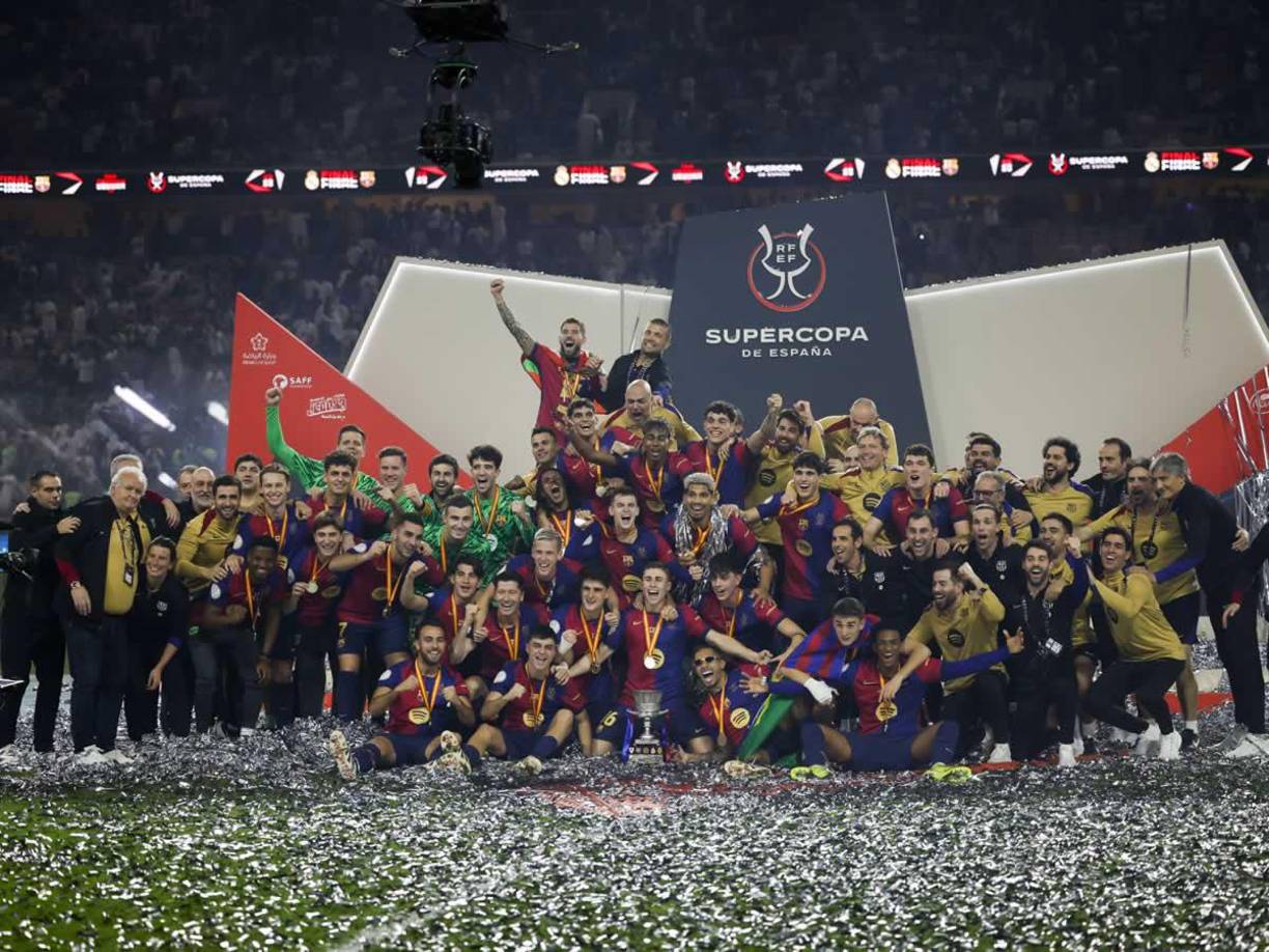 El Barcelona se embolsó un millonario premio tras ganar el trofeo de la Supercopa de España contra el Real Madrid en Arabia Saudita. La euforia azulgrana en imágenes.