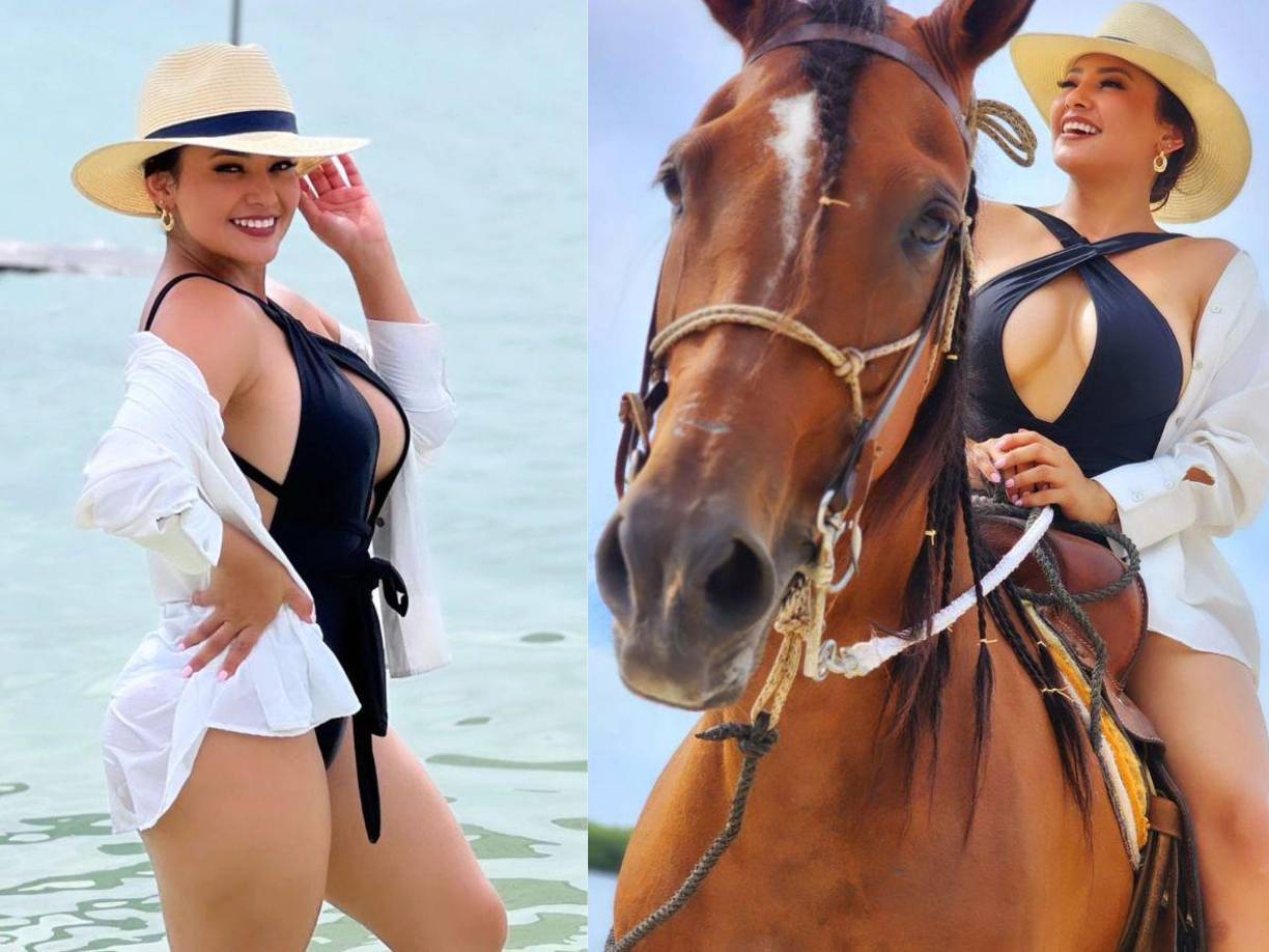 La presentadora hondureña de televisión, Milagro Flores, sigue atrapando la atención de sus seguidores, esta vez encendió las redes con sensuales fotografías en Roatán, Honduras.