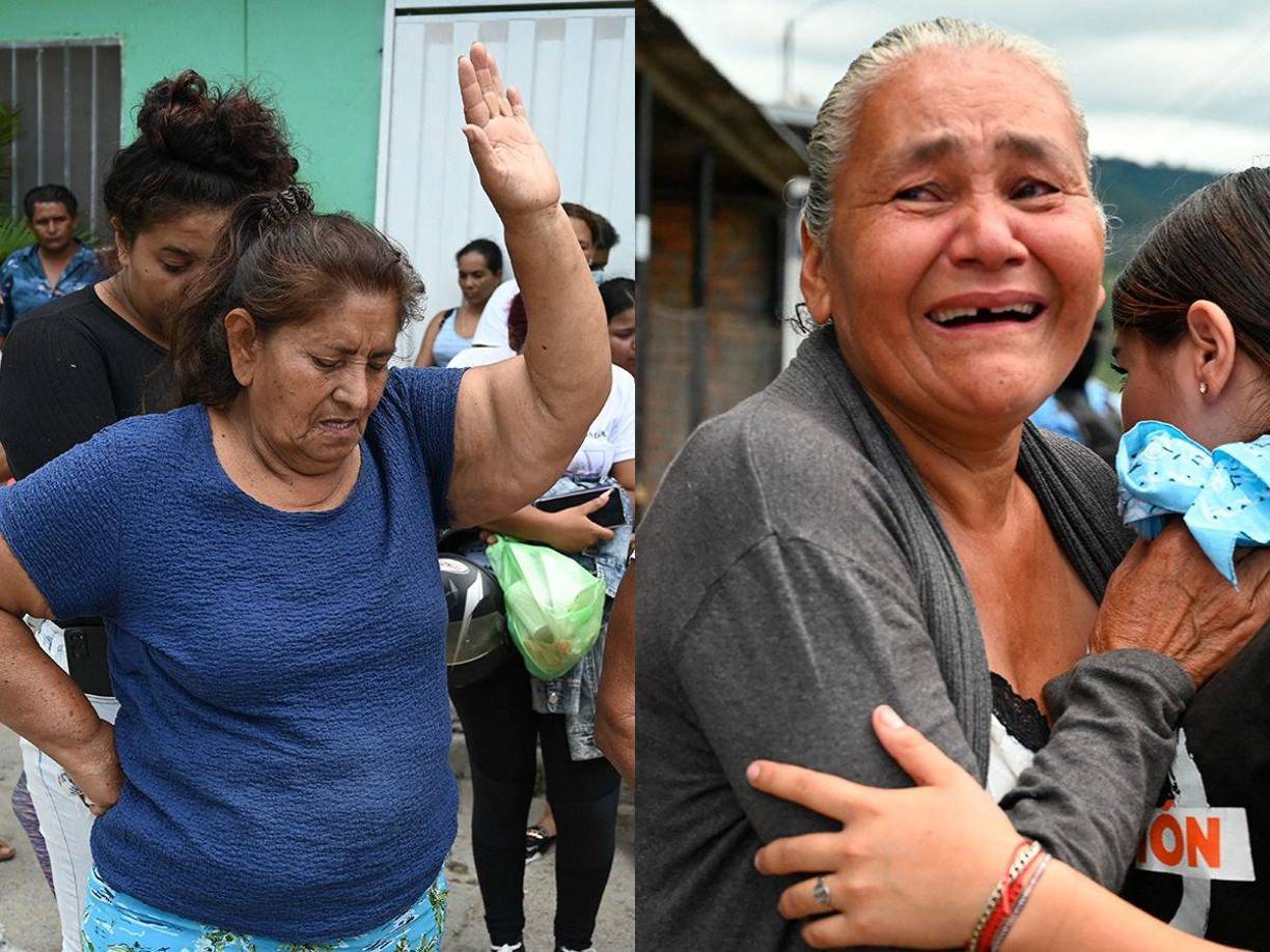 En las afueras de la cárcel en donde se registraron más de 40 mujeres muertas, muchas personas se han reunido para pedir información de sus familiares.