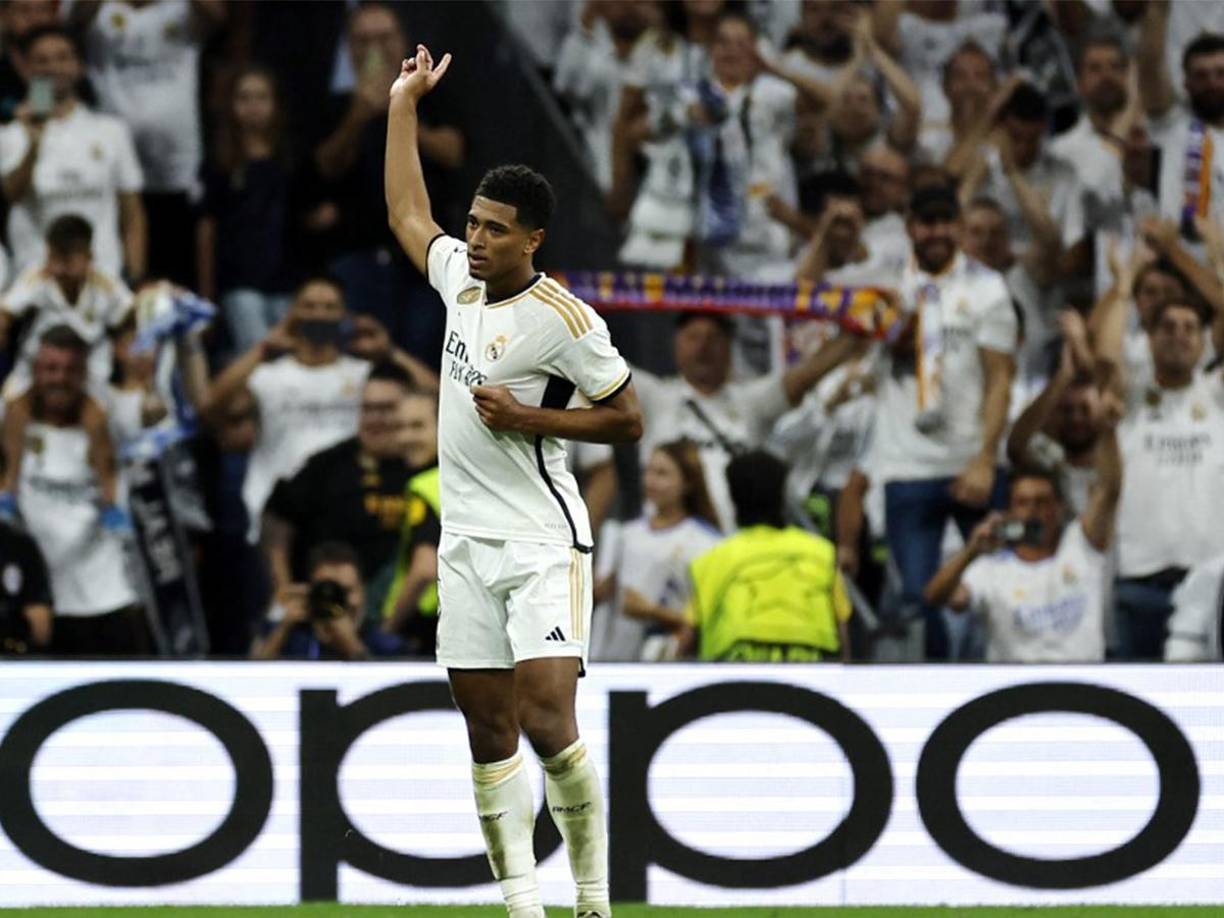 Un tanto que inaugura la cuenta europea del máximo goleador de la Liga y que da ánimos al <b>Real</b> <b>Madrid</b> antes de enfrentarse el domingo al Atlético en el derbi de la capital. 