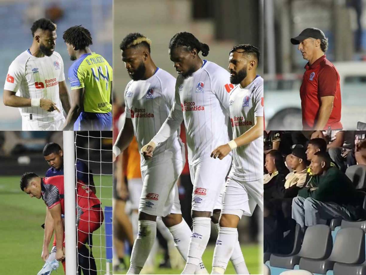 Las imágenes del primer partido de semifinales del Torneo Apertura 2024 que acabó con empate 1-1 entre Potros del Olancho FC y Olimpia en el estadio Nacional Chelato Uclés.