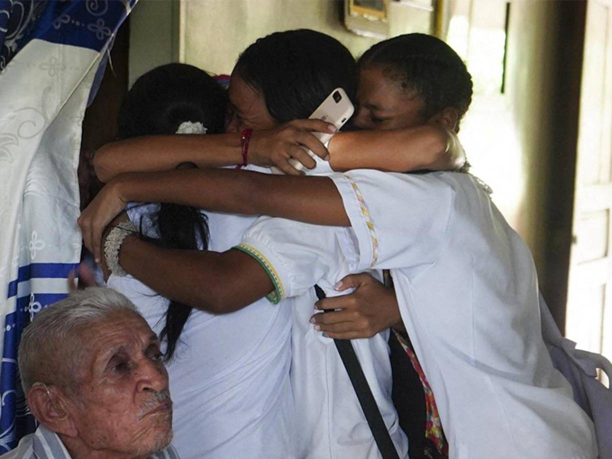 Los familiares de Luis Díaz se mostraron emocionados luego del rescate.