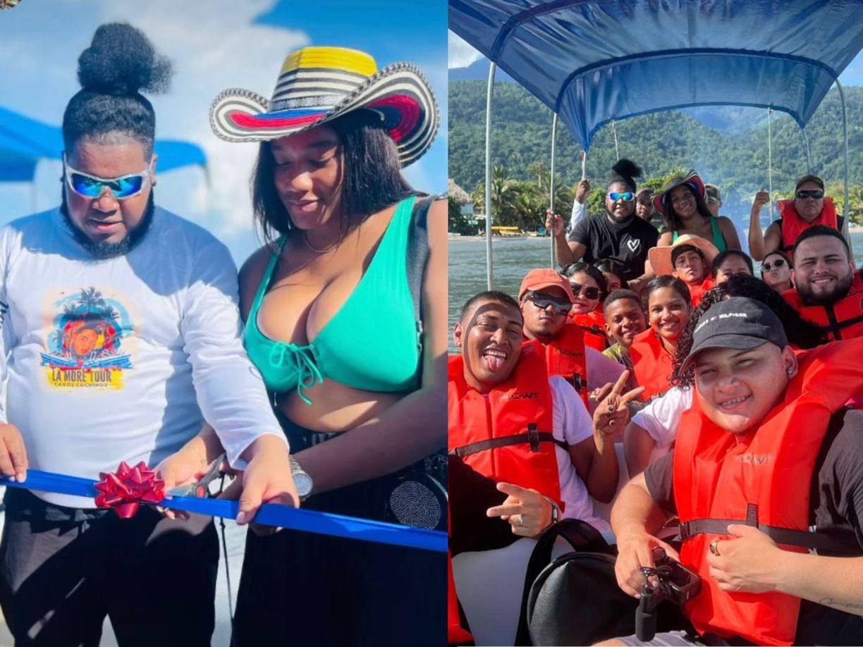 Saúl Fox, conocido popularmente como “La More” junto a su esposa Sylse lópez inauguró este lunes su emprendimiento “La More Tour” y lo hizo junto a sus amigos y colegas influencer. 