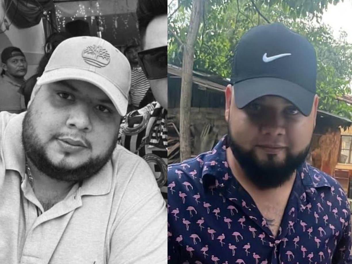 Edy Lone y Carlos Cruz, dos de la víctimas en un bar de Barandillas en San Pedro Sula.