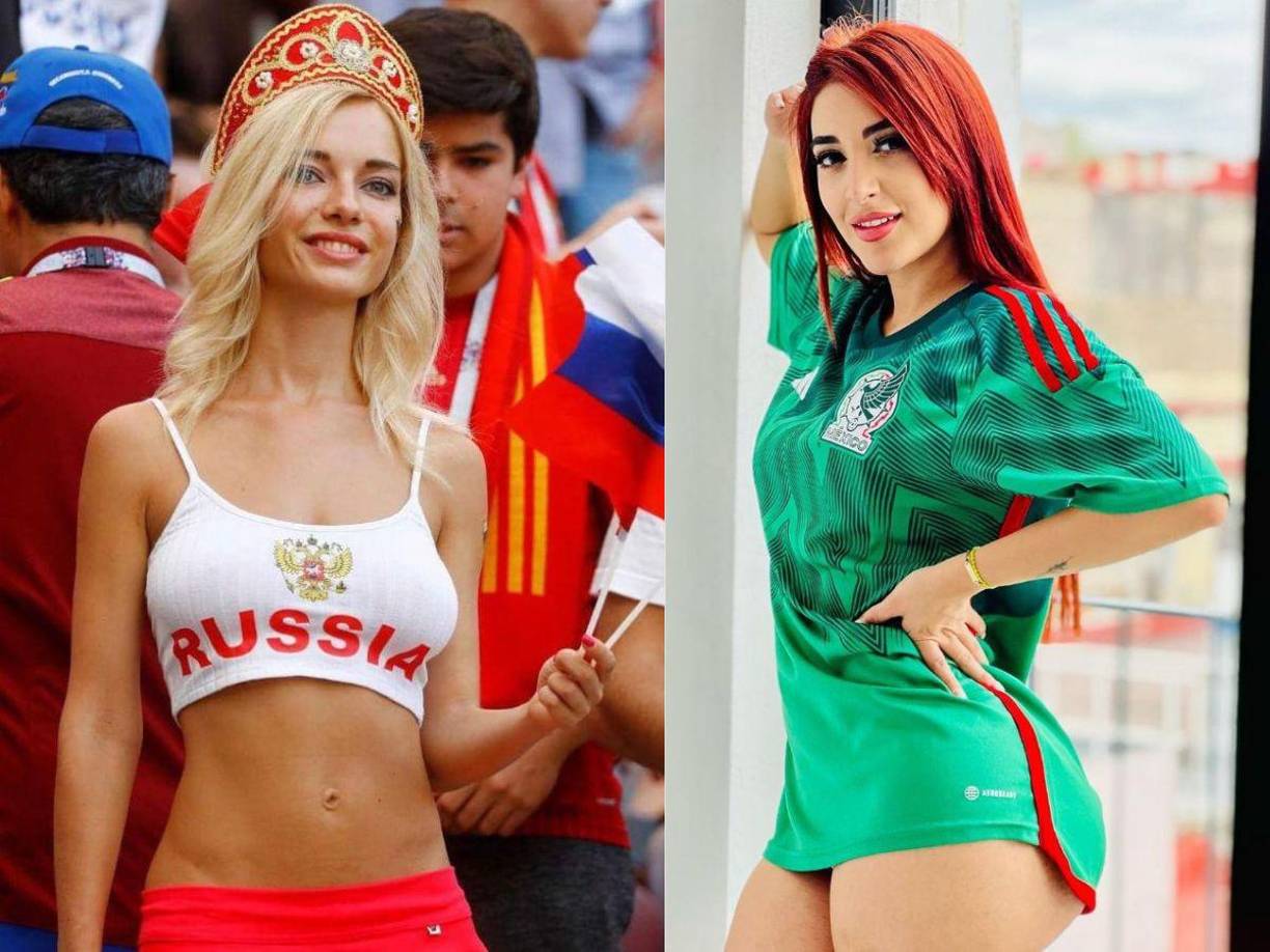 Atractivas mujeres de 32 naciones estarán en la tribuna demostrando su amor por la camiseta tratando de llevarse el título a mejor aficionada.
