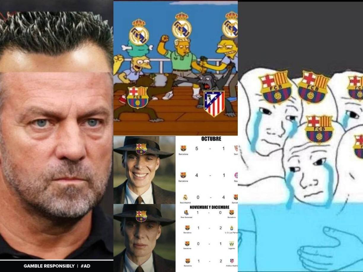 Los memes que dejo la remontada del Atlético de Madrid (1-2) al Barcelona este sábado en la Liga Espanola.