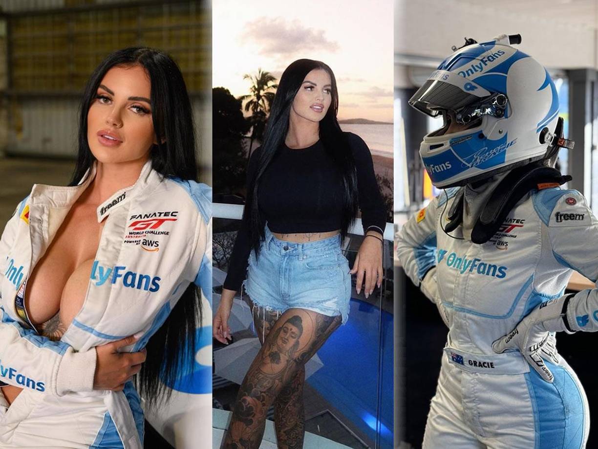 Renee Gracie, piloto de carreras que se convirtió en una estrella de contenido para adultos, ha vuelto a las pistas para destacar el volante con un equipo que patrocina OnlyFans.