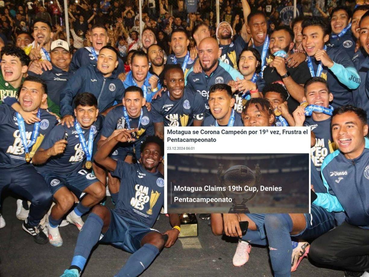 ”Motagua se corona campeón por 19 vez, frustra el pentacampeonato”.
