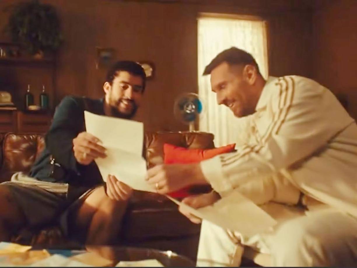 La carta fue dada a conocer a través de un video publicado por Adidas que forma parte de la campaña para el lanzamiento de sus nuevos tenis que contó con una colaboración especial entre el futbolista argentino y el artista boricua.