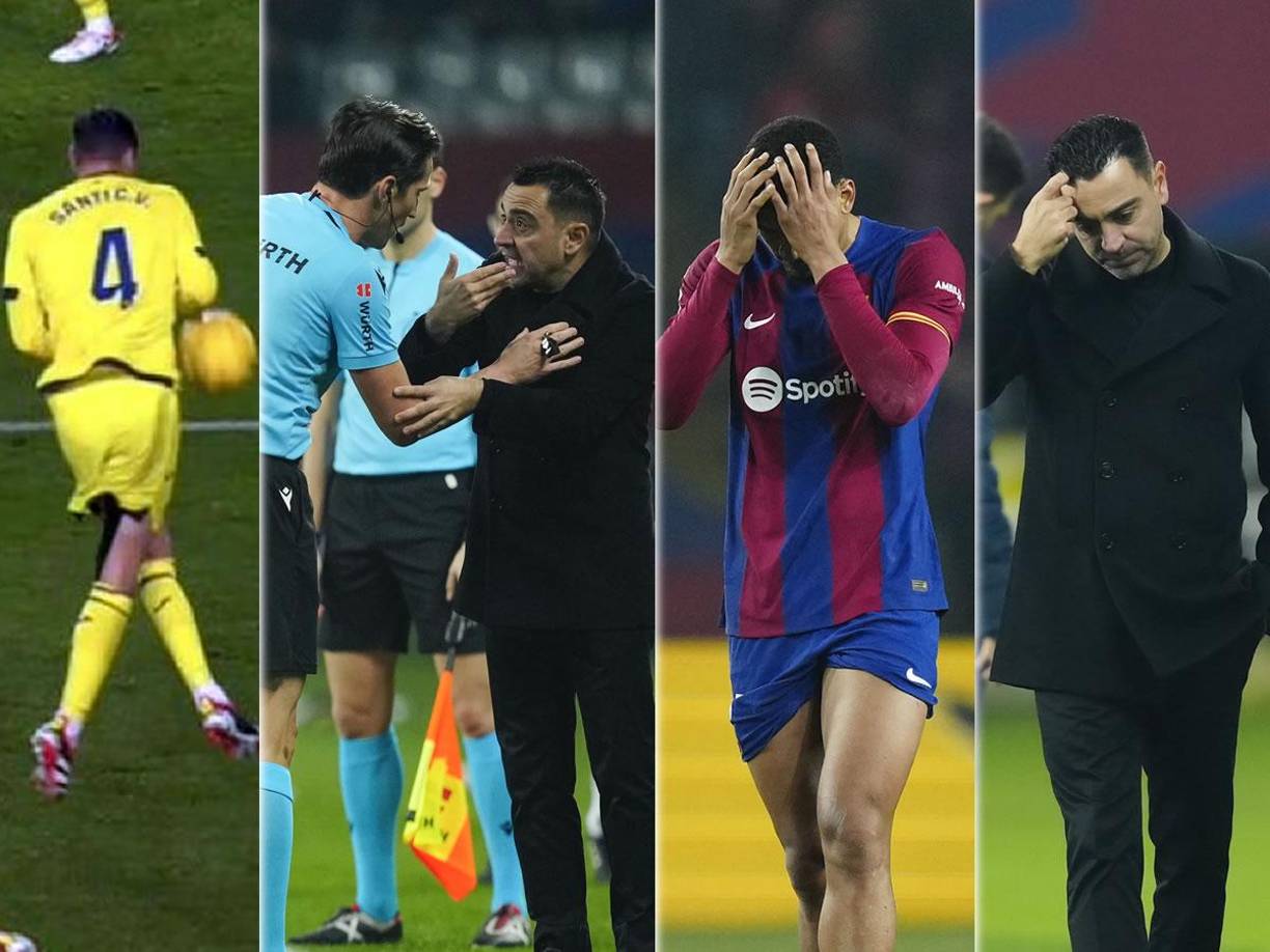 Las imágenes de la dolorosa derrota que sufrió el FC Barcelona en casa (3-5) contra el Villarreal por la jornada 22 de la Liga Española. Xavi Hernández reaccionó muy enfadado y anunció su adiós.
