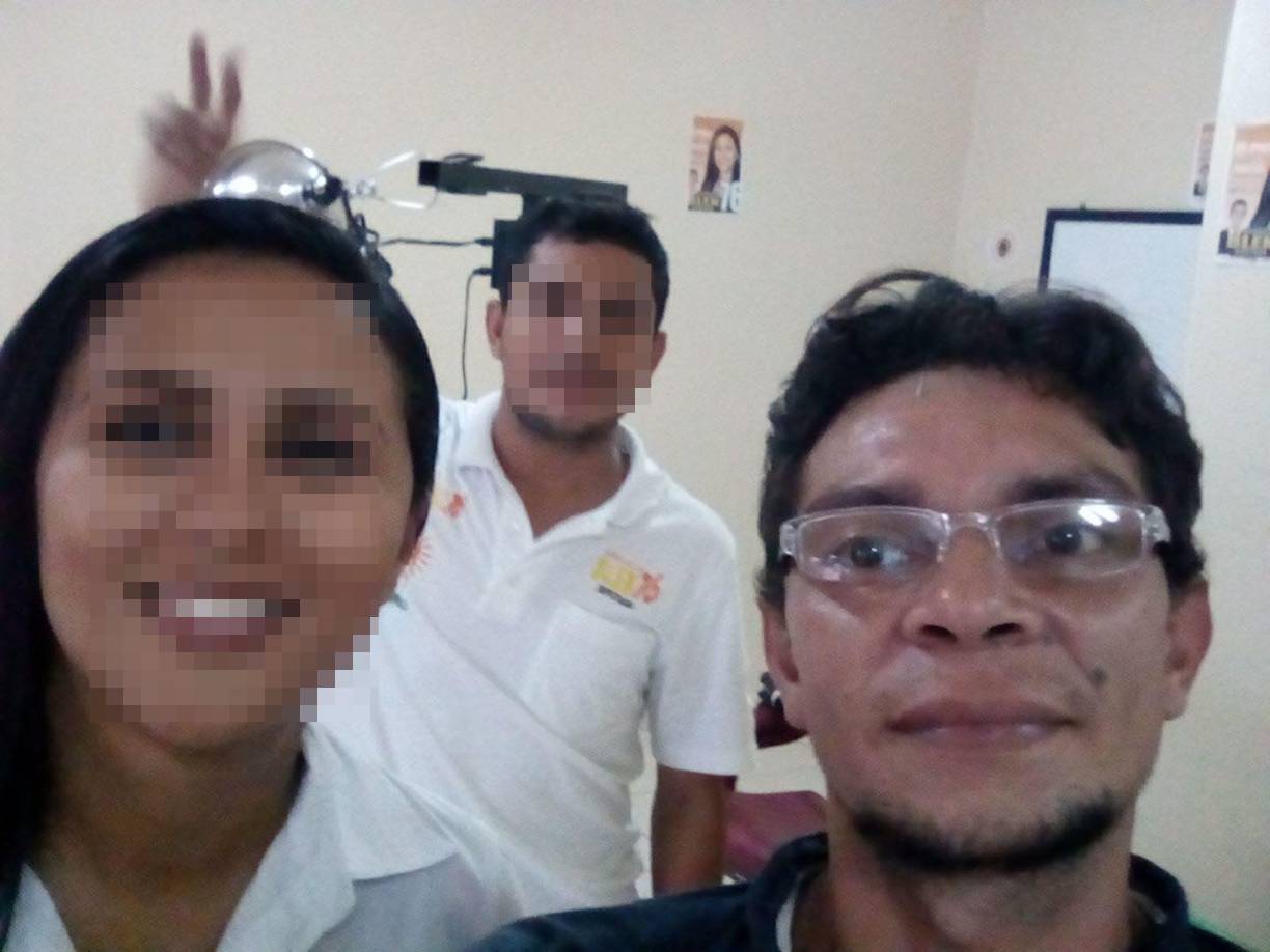 El cuerpo de Milton Saíd Rubio fue lanzado a la cuneta.