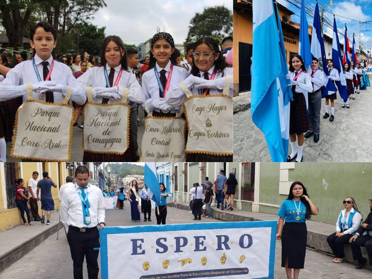 Desde horas muy tempranas niños y jóvenes copanecos le rindieron honor a Honduras en sus 202 años de Independencia. Así lo vivieron.