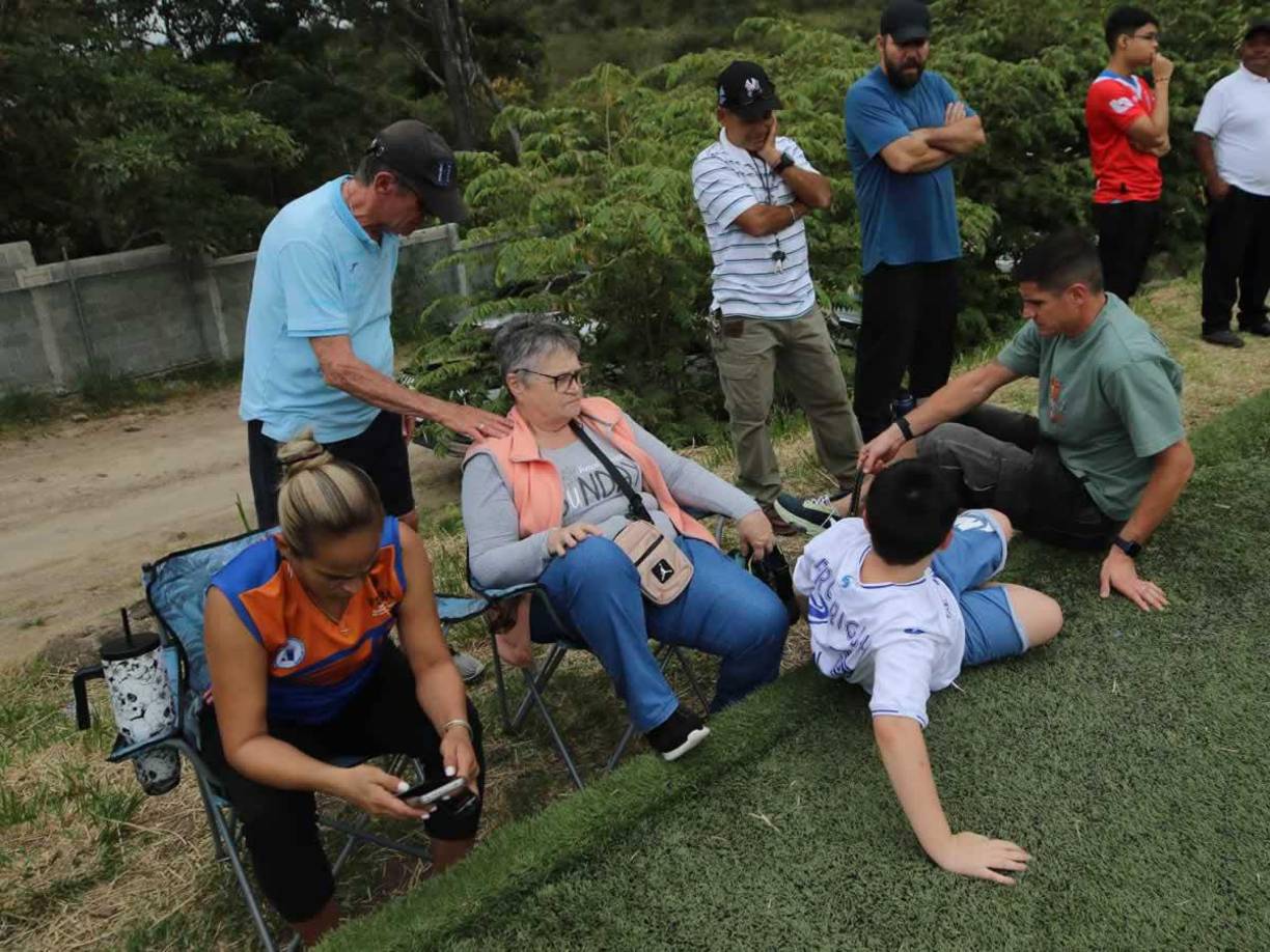 Jonathan Rougier se llevó a sus familia a ver el partido de la Gran Final del Torneo de Reservas.