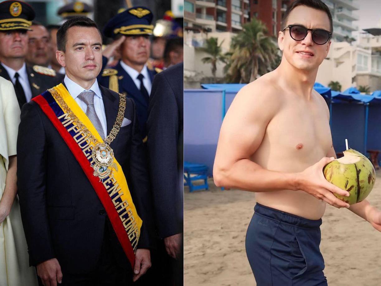 El joven presidente de Ecuador Daniel Noboa fue elegido para terminar el mandato inconcluso del expresidente derechista Guillermo Lasso y es considerado uno de los líderes más hermosos por su apariencia.