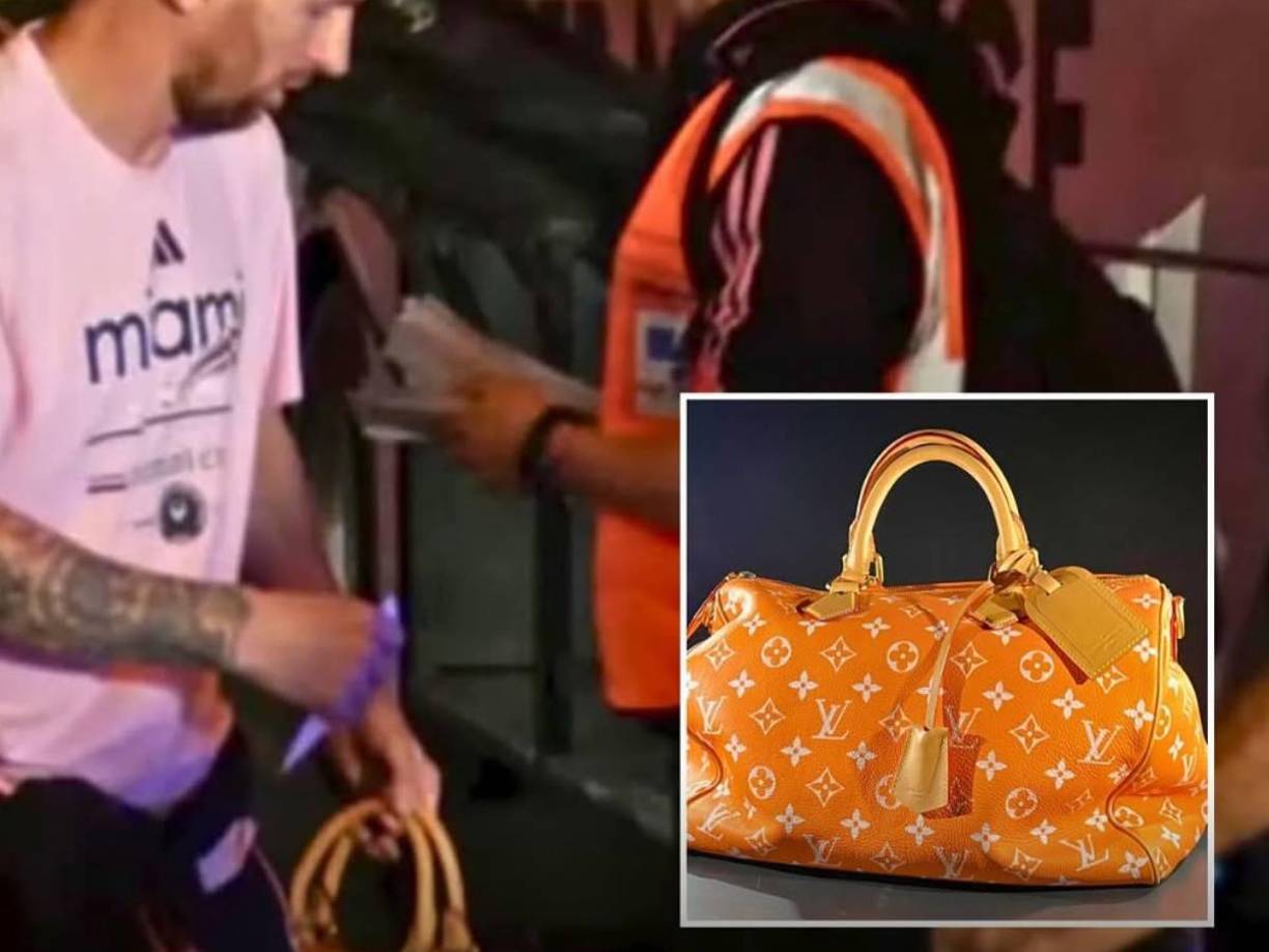 Se trata de la Millionaire Speedy Bag de la reconocida casa de moda Louis Vuitton, una pieza de edición limitada que ha utilizado Lionel Messi en su estadía por Panamá. 