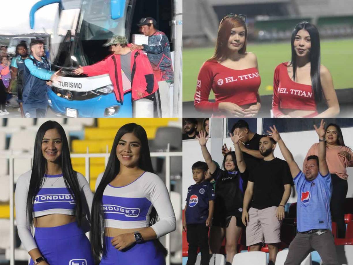 Las imágenes del ambiente del clásico entre Motagua y Marathón en el estadio Nacional Chelato Uclés, donde Agustín Auzmendi vive su último partido con el Ciclón Azul.