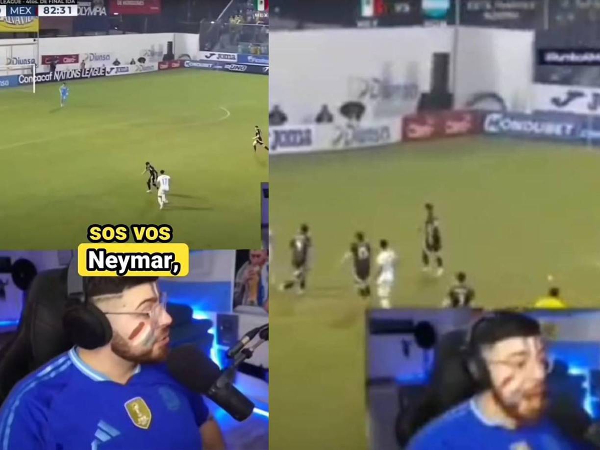 El famoso streamer de Argentina, La Cobra, también reconoció el golazo de Luis Palma ante México: “¿Sos vos Neymar?”, fue una de sus frases tras el golazo.