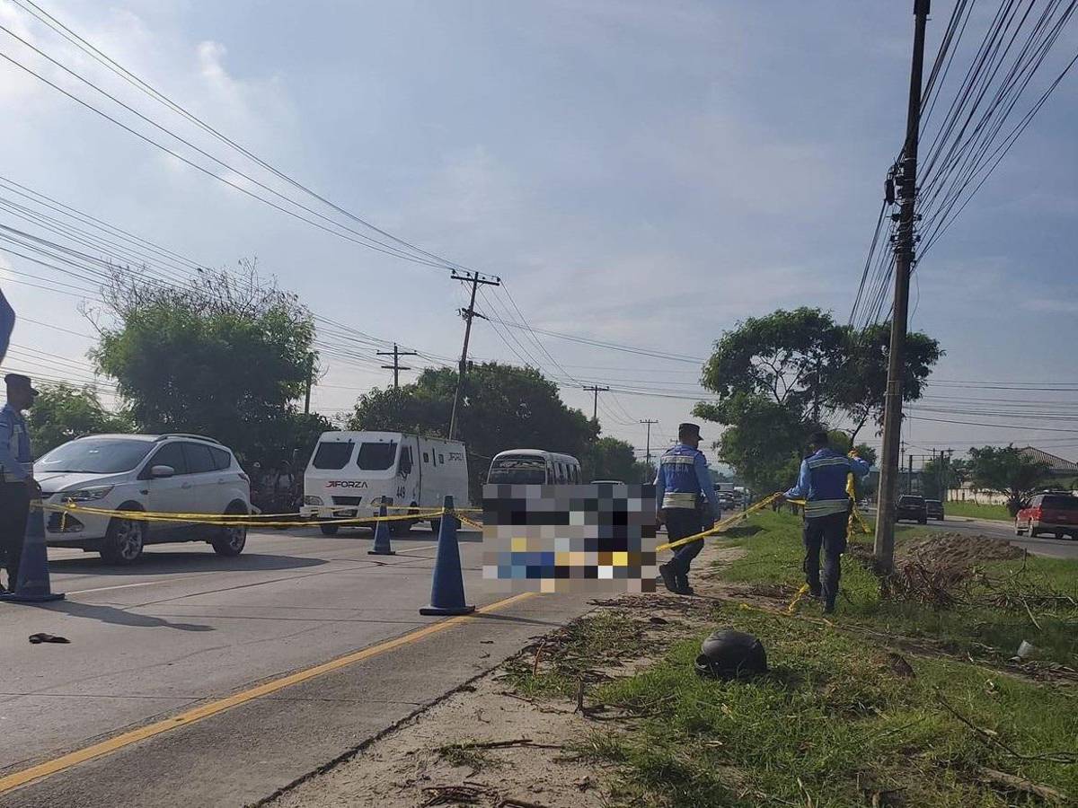 Atropellado muere motociclista en Choloma