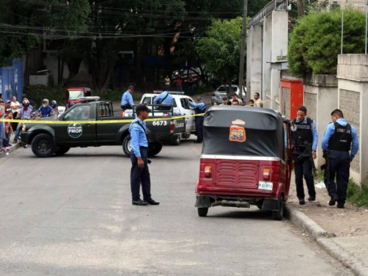Matan a conductor dentro de mototaxi en la colonia La Haya de Comayagüela