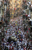 Continúan las fiestas de San Fermín en Pamplona