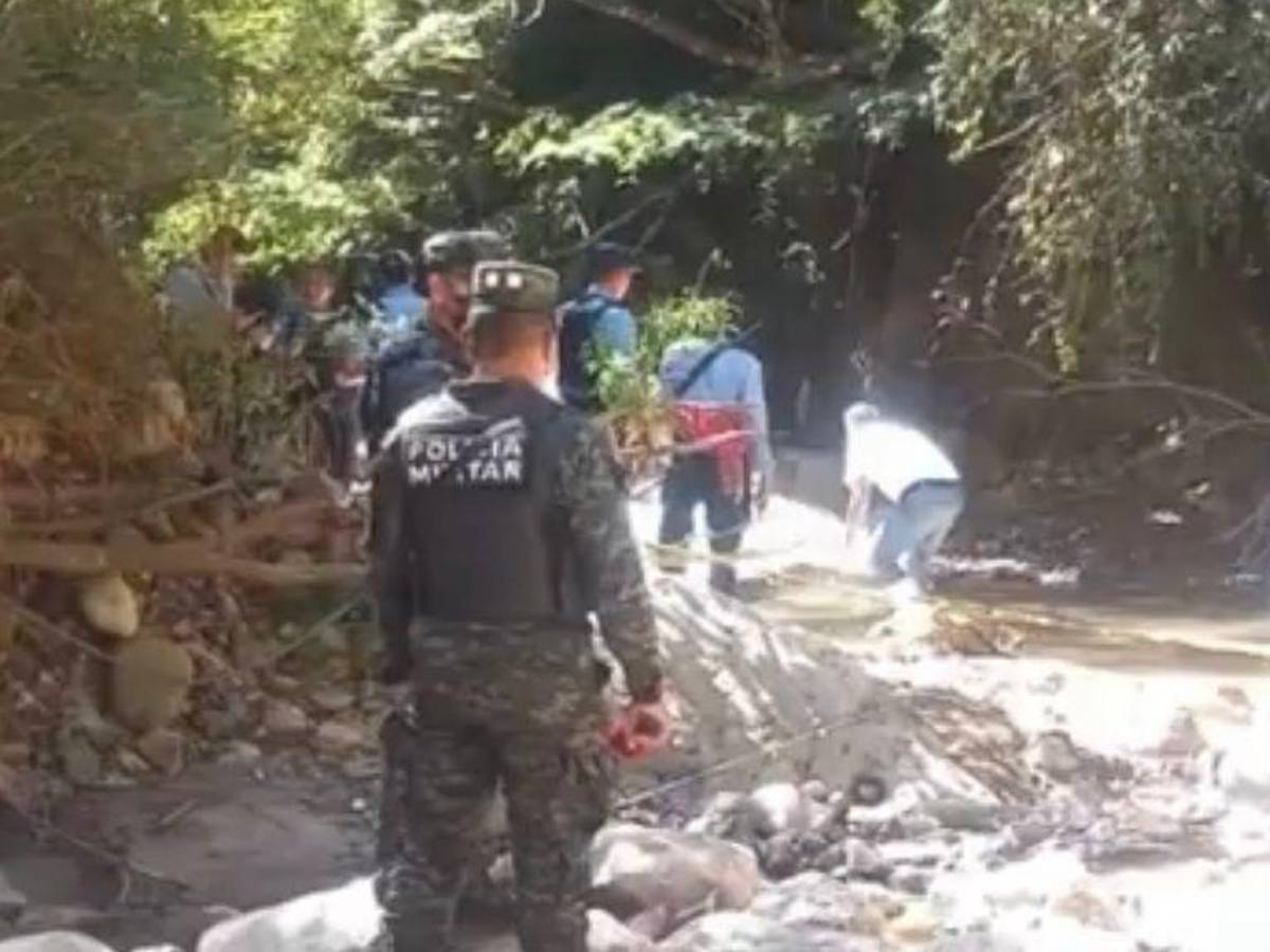 Flotando en una quebrada hallan cadáver en Tegucigalpa