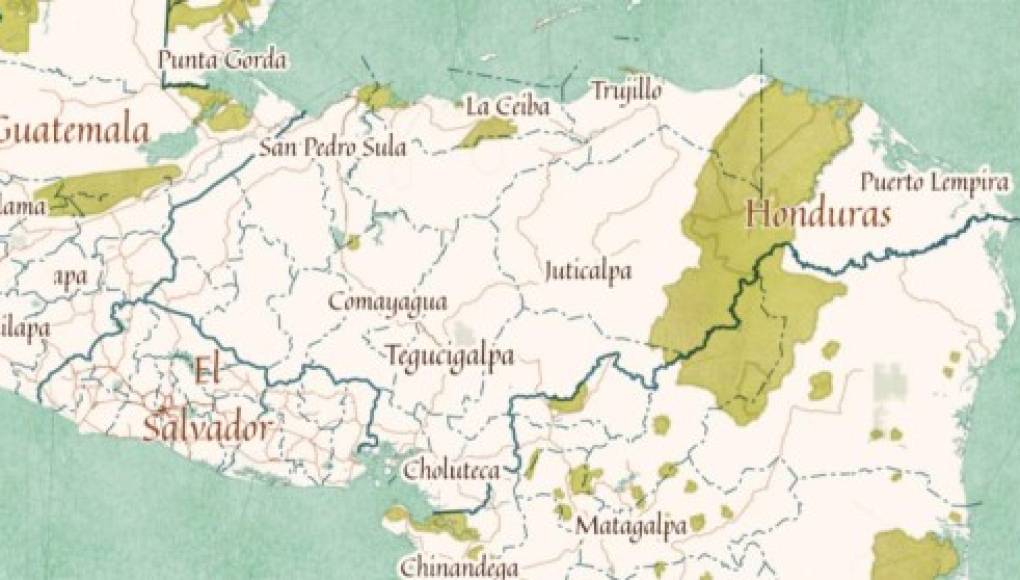 Así ha cambiado el mapa de Honduras a lo largo de su historia
