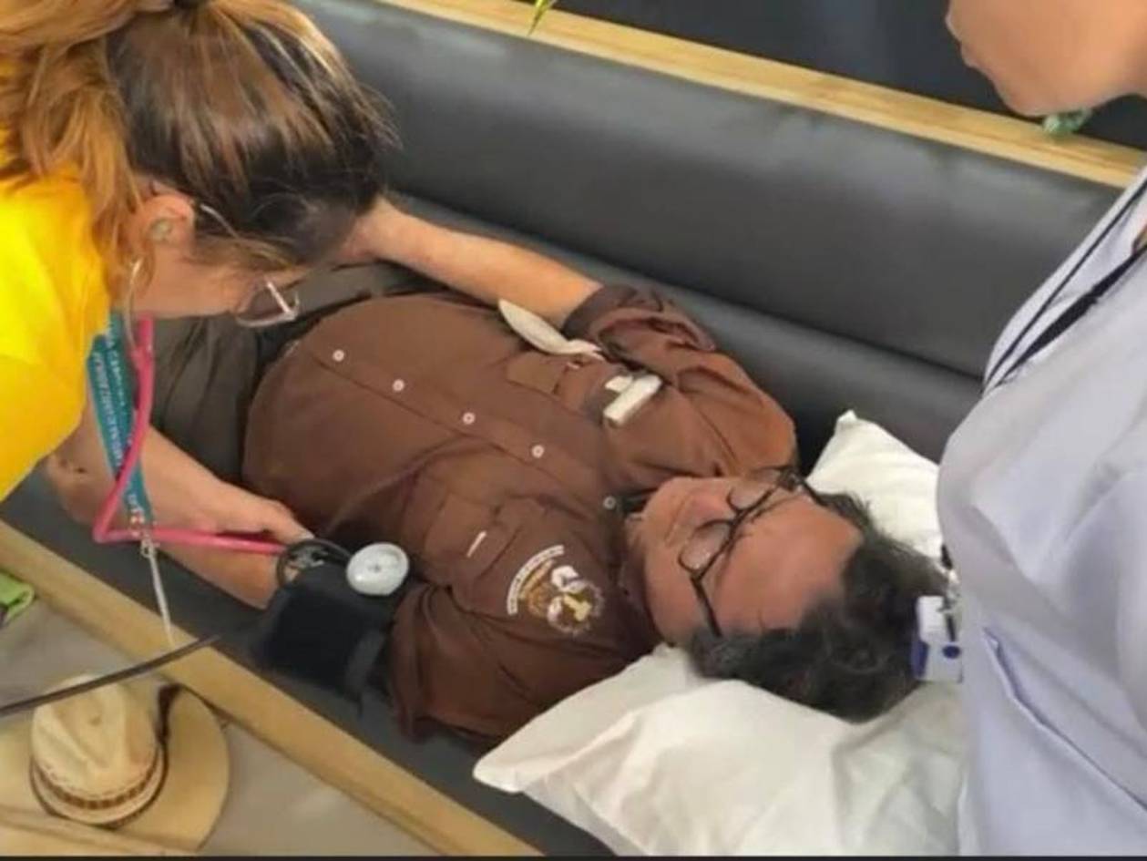 Padre Leopoldo Serrano sufre recaída en caminata en Comayagua