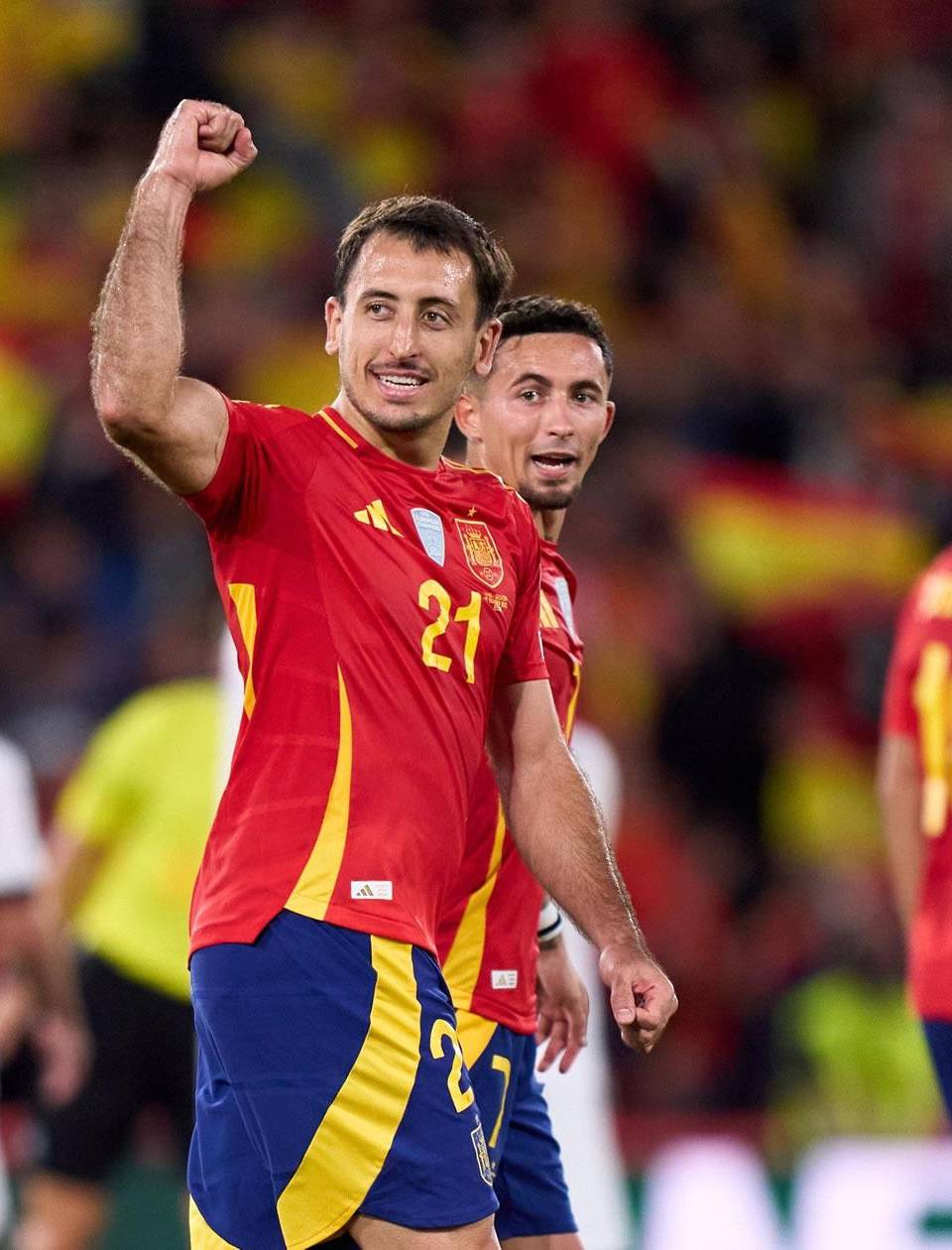 Mikel Oyarzabal cerró el triunfo español con el 2-0.