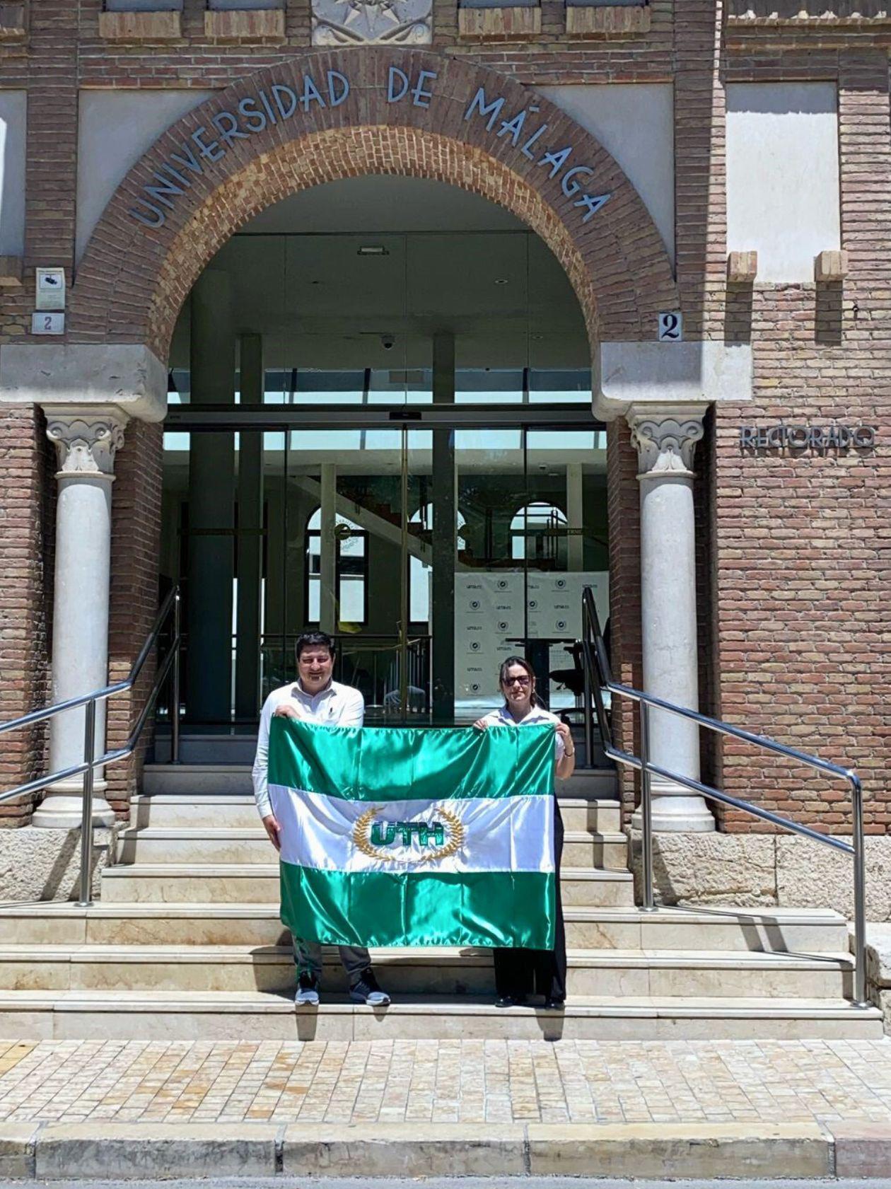 Personal administrativo realizó una pasantía en la Universidad de Málaga, España.