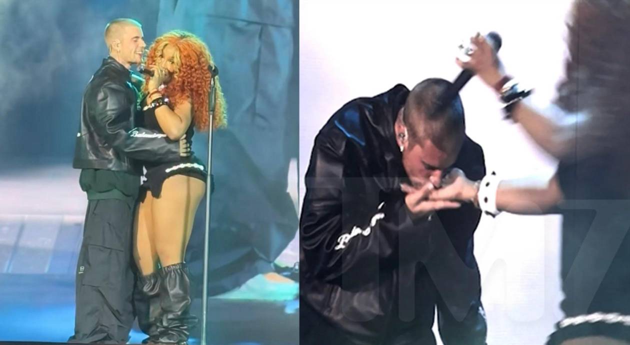 Justin Bieber besó a SZA en la mano mientras su esposa Hailey observaba