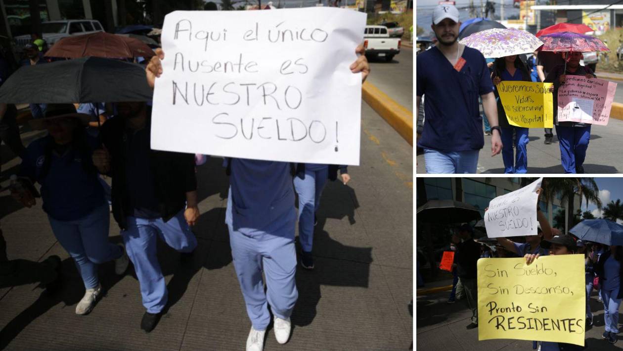 Médicos hondureños ya llevan 15 días en paro por falta de pagos