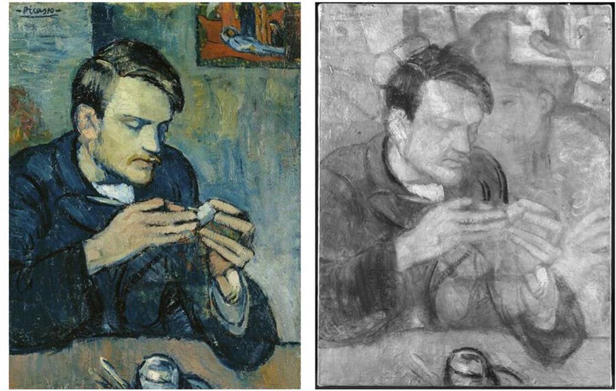Descubren un retrato inédito de Picasso oculto bajo una de sus pinturas
