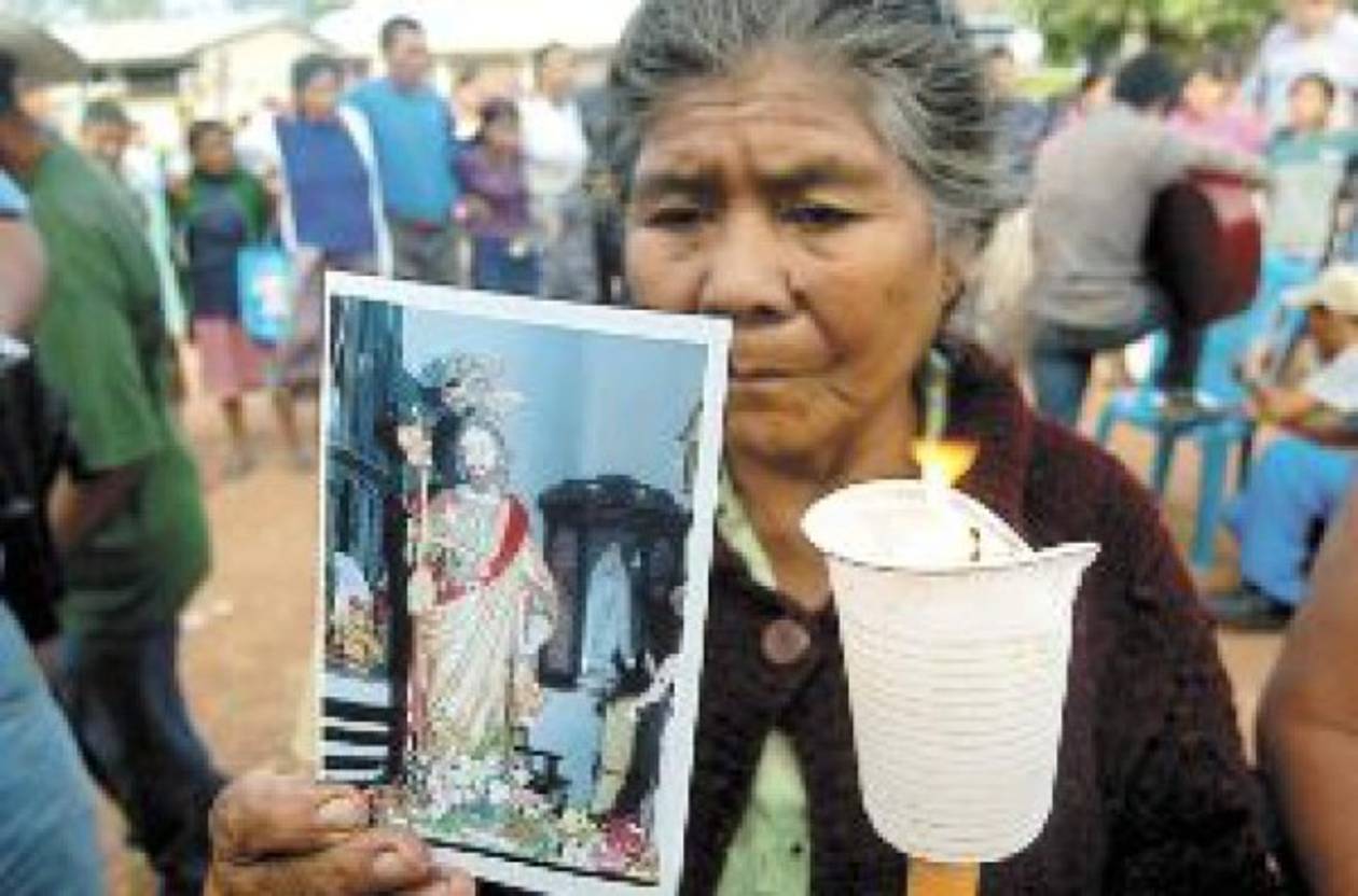Se roban santos de la iglesia Católica de Lepaterique
