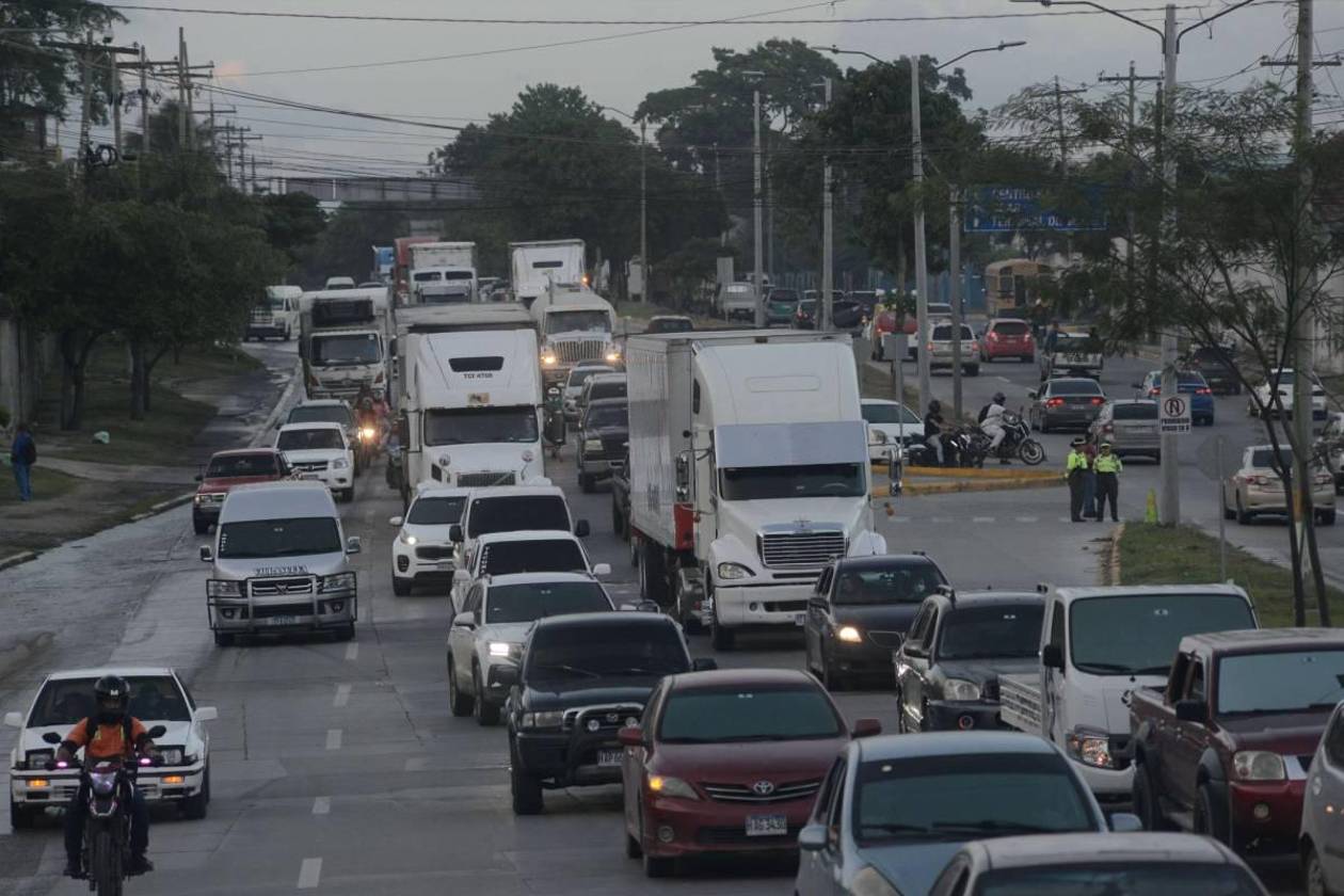 Tráfico en San Pedro Sula este martes 25 de marzo de 2025