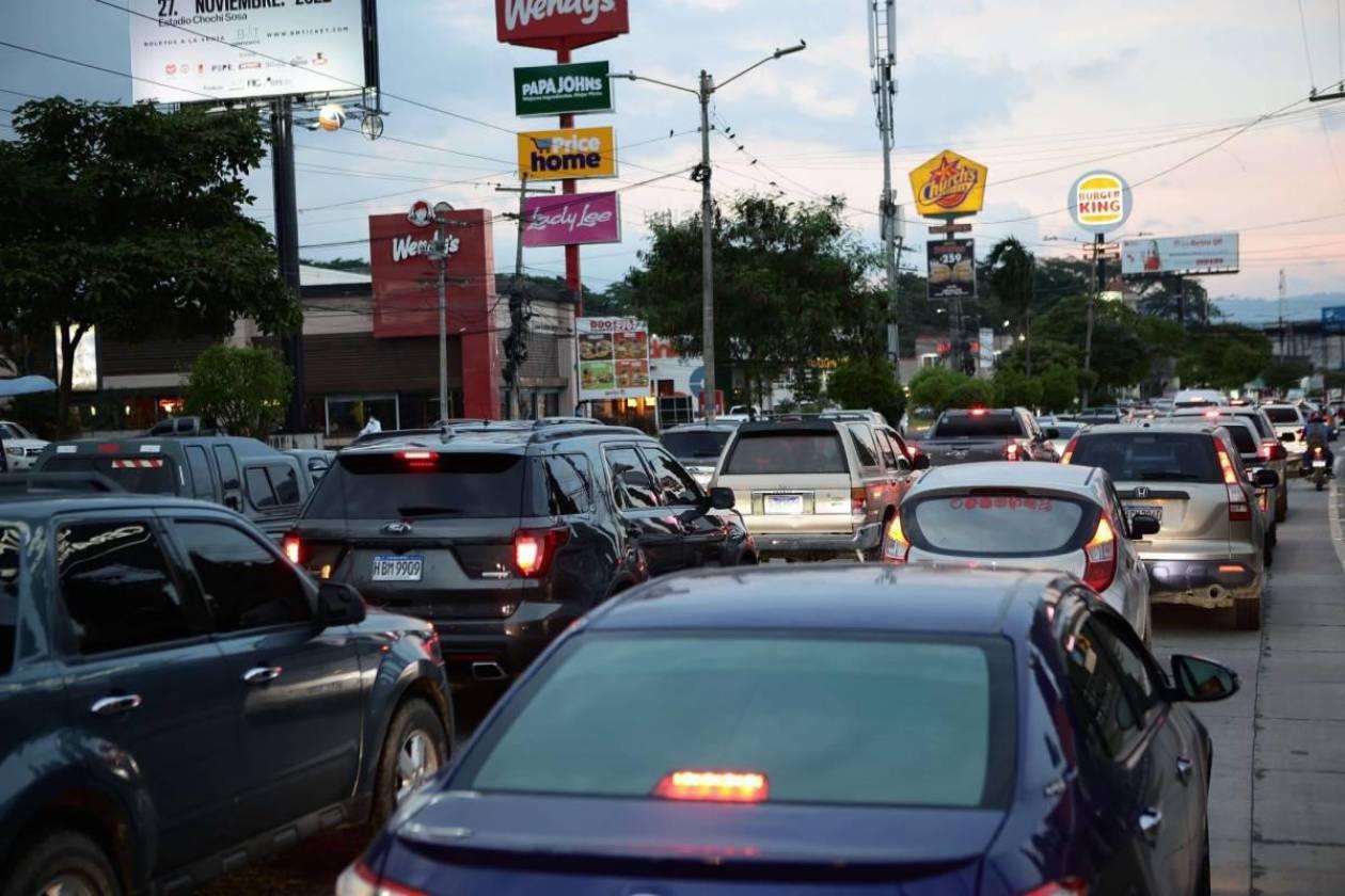 Reporte del tráfico en San Pedro Sula este martes 22 de julio