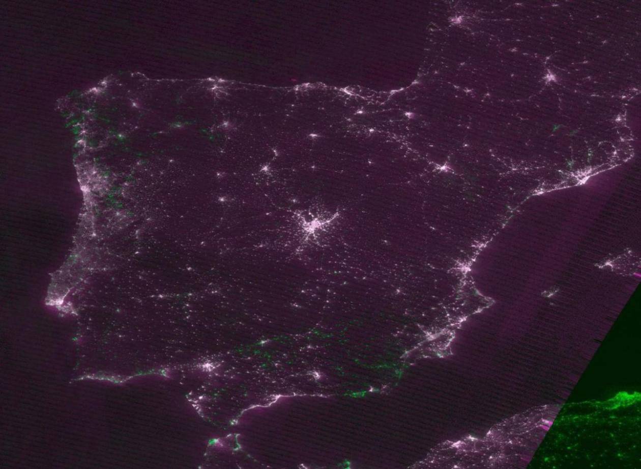 Satélites de la NASA captaron el apagón de abril en España