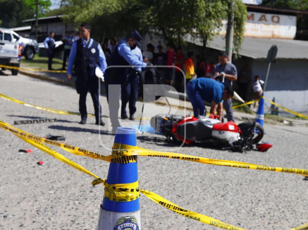 Motociclista muere en accidente en el bulevar del sur de San Pedro Sula