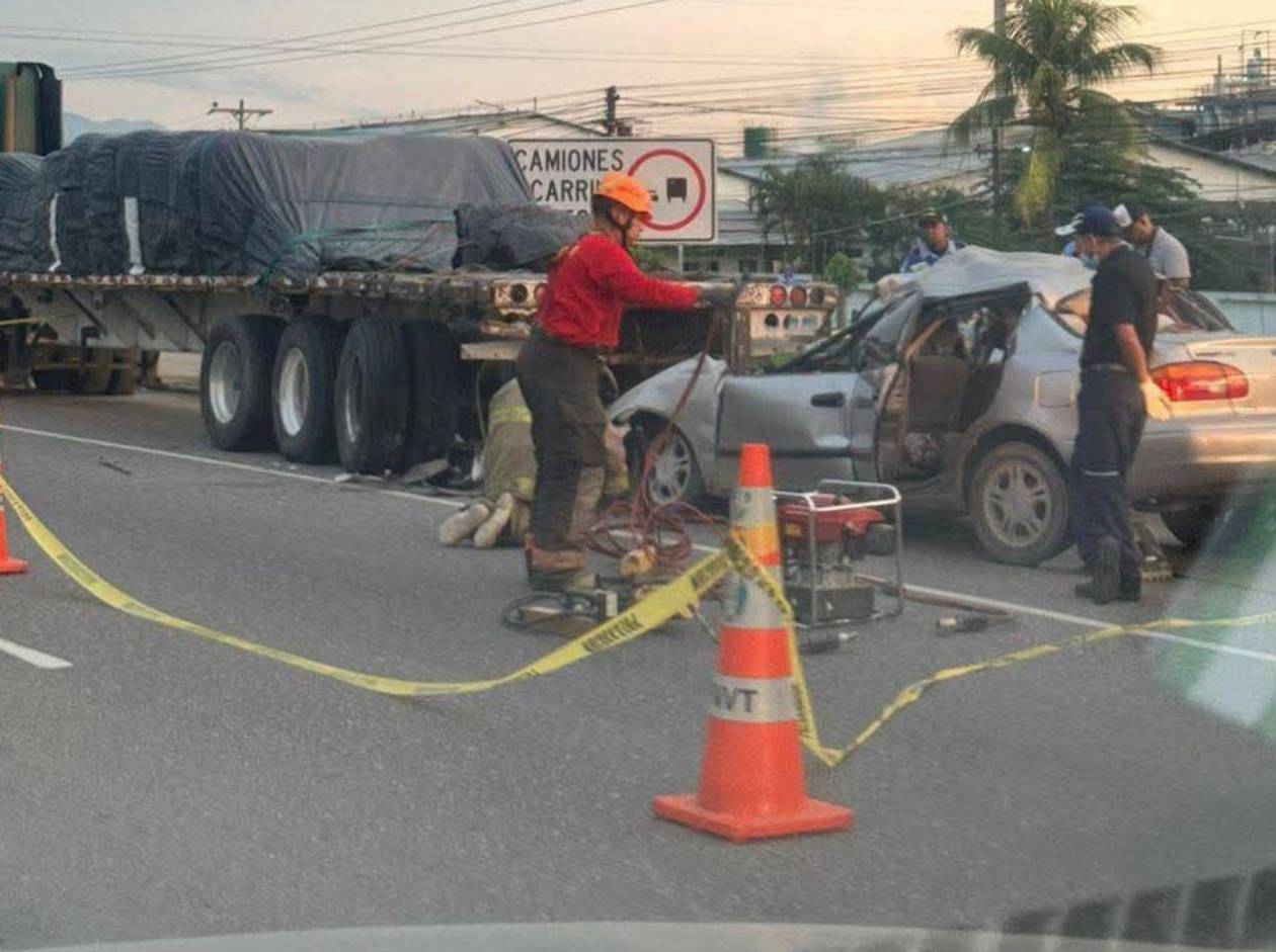 Conductor muere en brutal accidente vial en Villanueva, Cortés