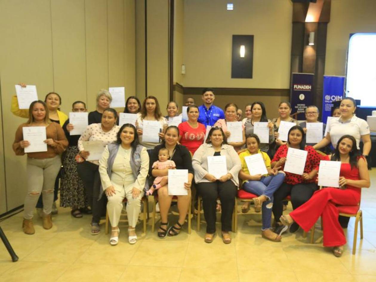 OIM fortalece el emprendimiento de mujeres migrantes retornadas
