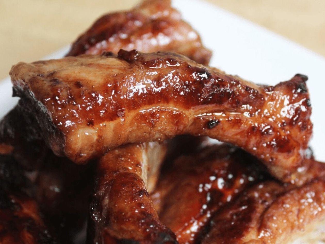Costillas de cerdo caramelizadas al horno