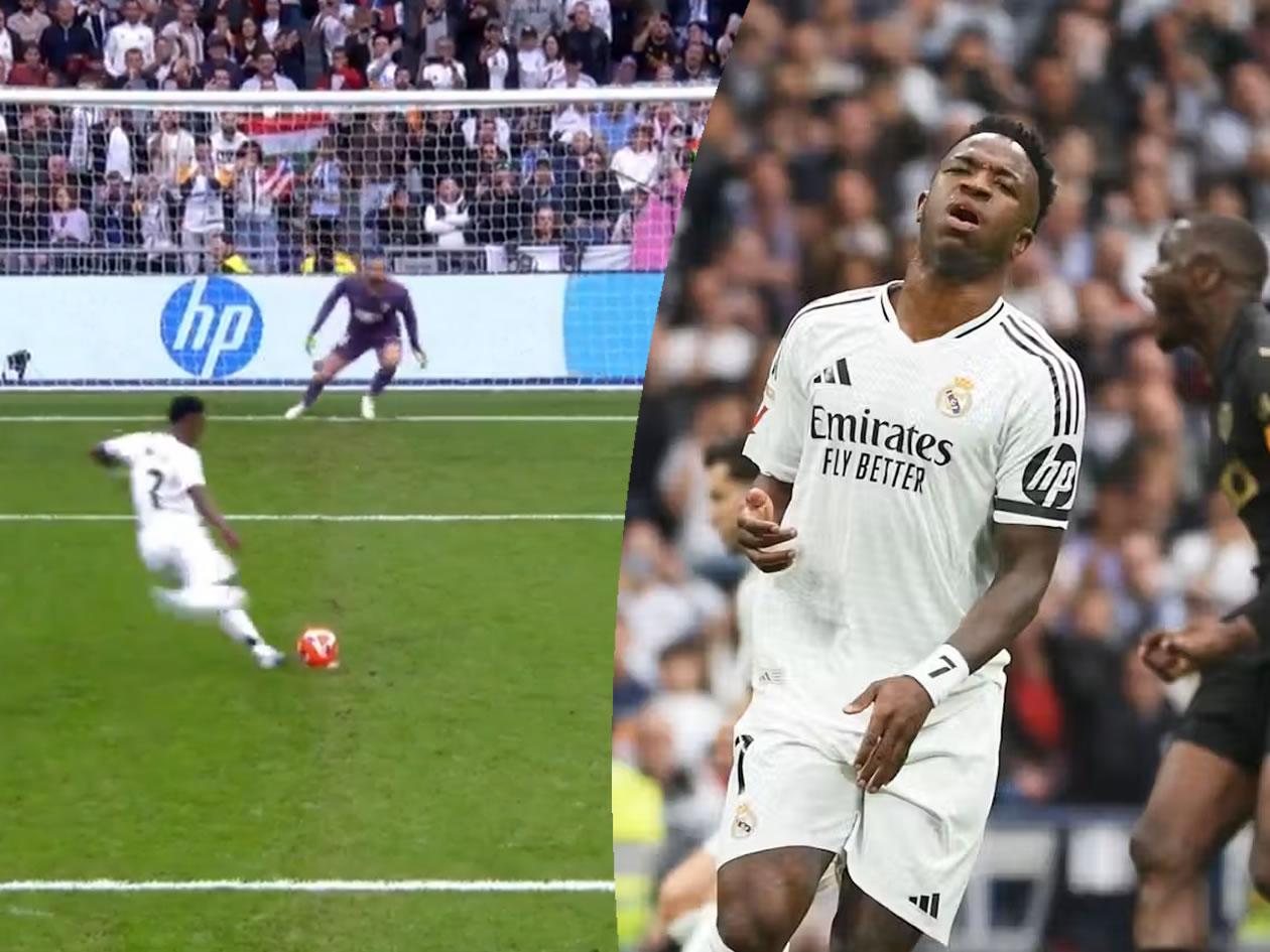 Vinicius falla increíble penal ante Valencia: así reaccionó Ancelotti