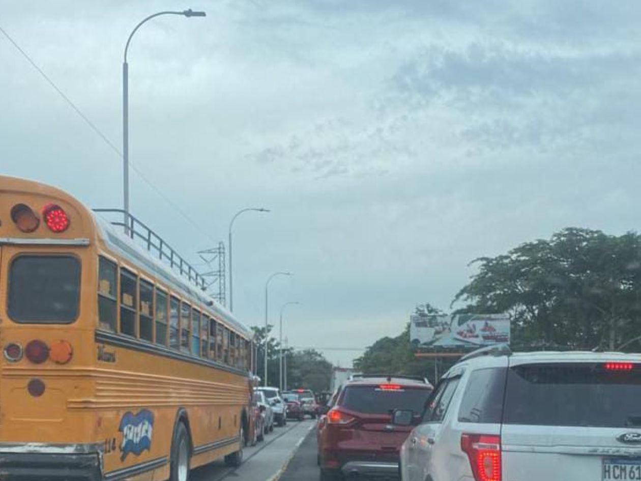 Tráfico vial hoy jueves 5 de junio en San Pedro Sula