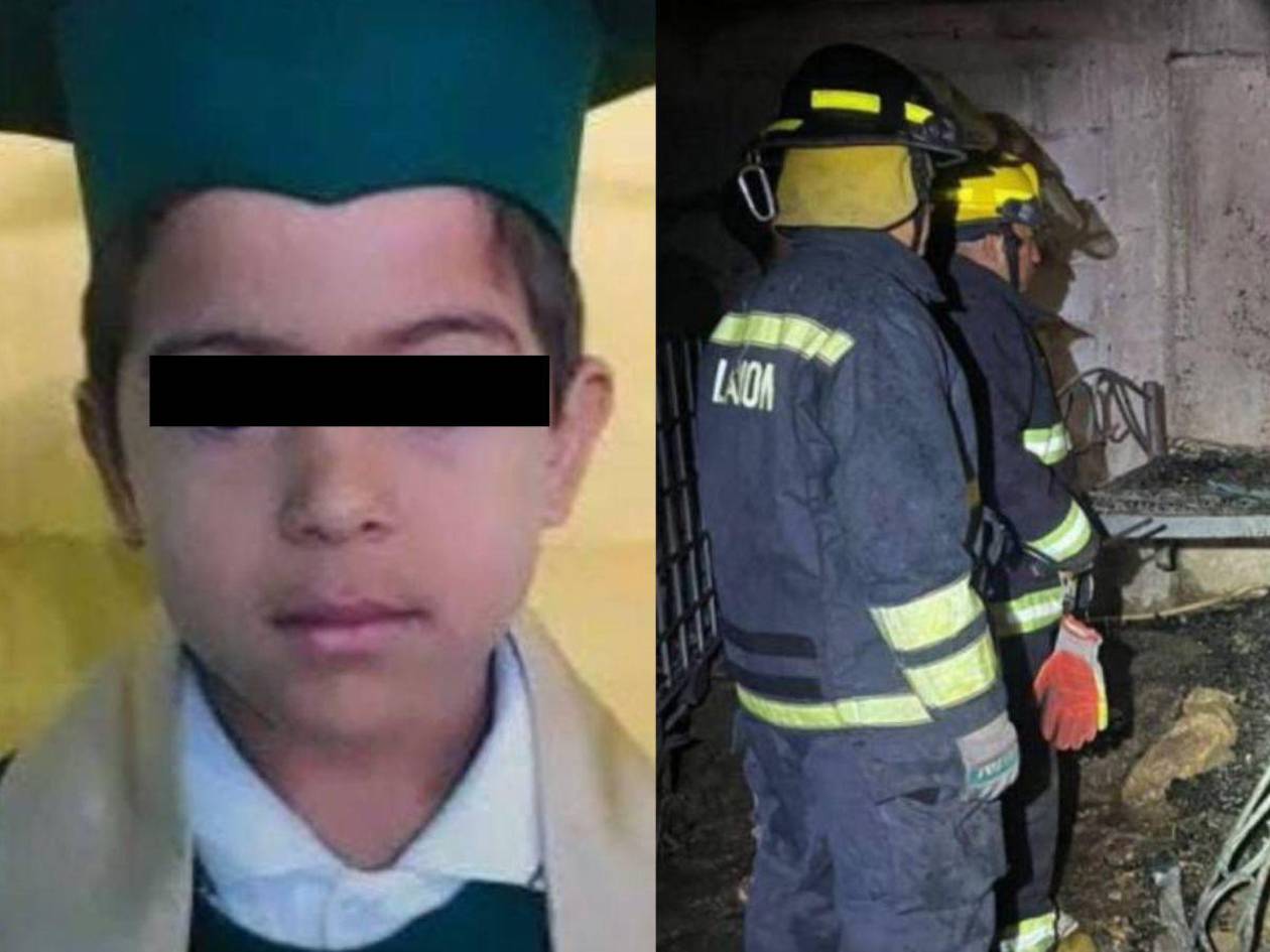Difunden la imagen de uno de los hermanitos que murió en incendio en Tegucigalpa